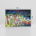 Obraz na płótnie 120x80 - Kolorowy wyraz - graffiti