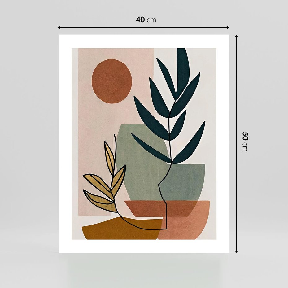 Plakat bez ramy 40x50 - Rozkwitająca Boho Wyobraźnia - boho obraz, abstrakcja