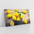 Obraz na płótnie 120x60 - Ożywczy koszyk - cytryny, koszyk