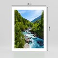 Plakat bez ramy 40x50 - Górski strumyk - strumyk, góry