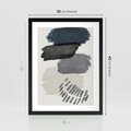Plakat w ramie 30x40 - W Stylu Akwareli - nowoczesny plakat, abstrakcja - rama czarna