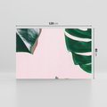 Obraz na płótnie 120x80 - Siła Natury - liście, monstera