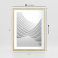 Plakat w ramie 30x40 - Nowoczesna Ekspresja - abstrakcja, 3D - rama drewno
