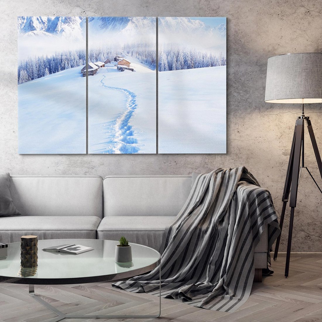 Obraz na płótnie 120x80 - Magia zimowych gór - zima, góry