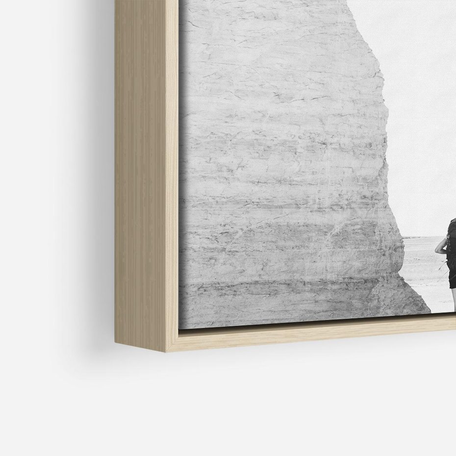 Obraz w ramie 80x80 - Podróżna Eksploracja - Echa Przygody - rama drewno