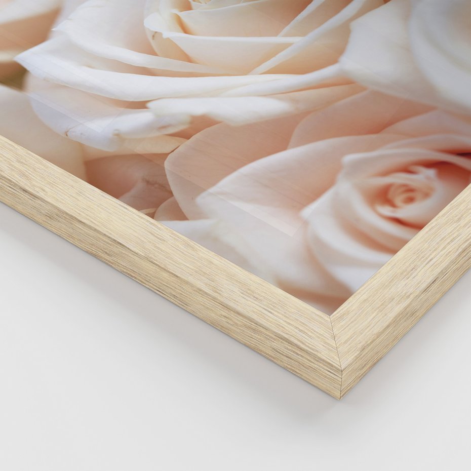 Zestaw obrazy w ramie 30x40 galeria - Róże, kwiaty, do, sypialni - rama drewno