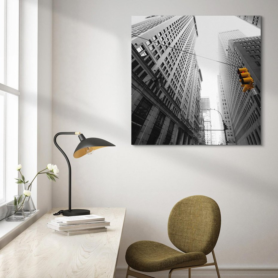 Obraz na płótnie 40x40 - Miejskie Wieże - miasto, wieżowce