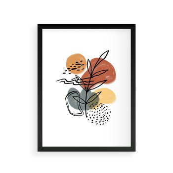 Plakat w ramie 40x50 - Bezgraniczne Przenikania - abstrakcja, sztuka nowoczesna - rama czarna