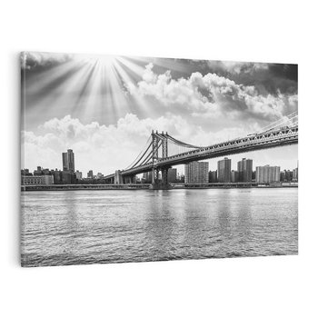 Obraz na płótnie 100x70 - Most w Mieście - most, miasto