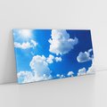 Obraz na płótnie 120x60 - Niebiańska panorama: Słońce, niebo i chmury - niebo, słońce