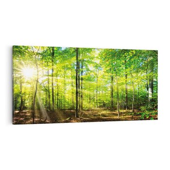 Obraz na płótnie 120x60 - Drzewa w harmonii - las, drzewa