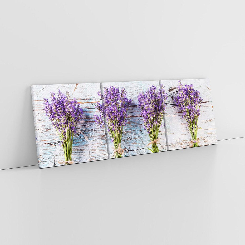 Obraz na płótnie 150x50 - Urok lawendowych pól - lawenda, kawiaty