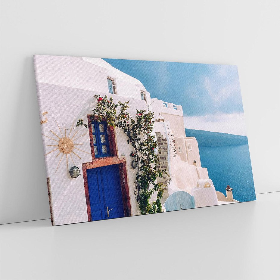 Obraz na płótnie 100x70 - Urok Greckiej Wyspy - Santorini, Grecja