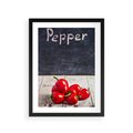 Plakat w ramie 30x40 - Eksploracja smaków - papryka, kuchnia - rama czarna