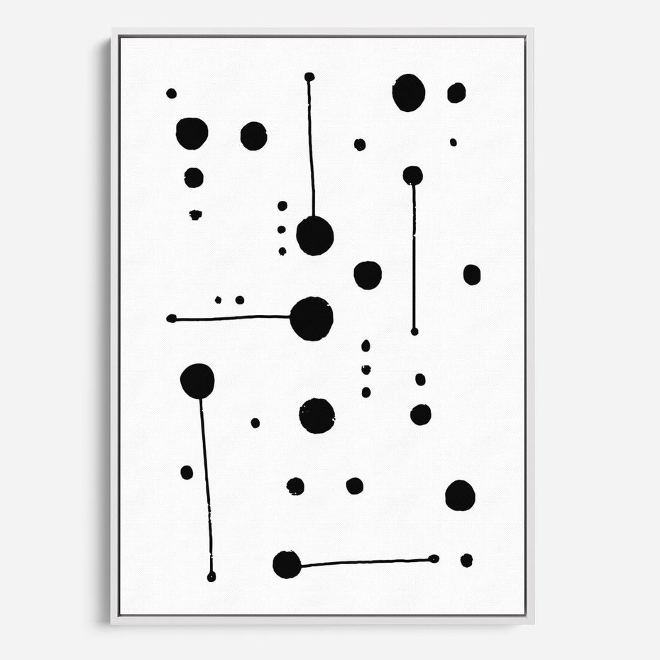 Obraz w ramie 70x100 - Złudne Odbicia - abstrakcja, minimalizm - rama biała