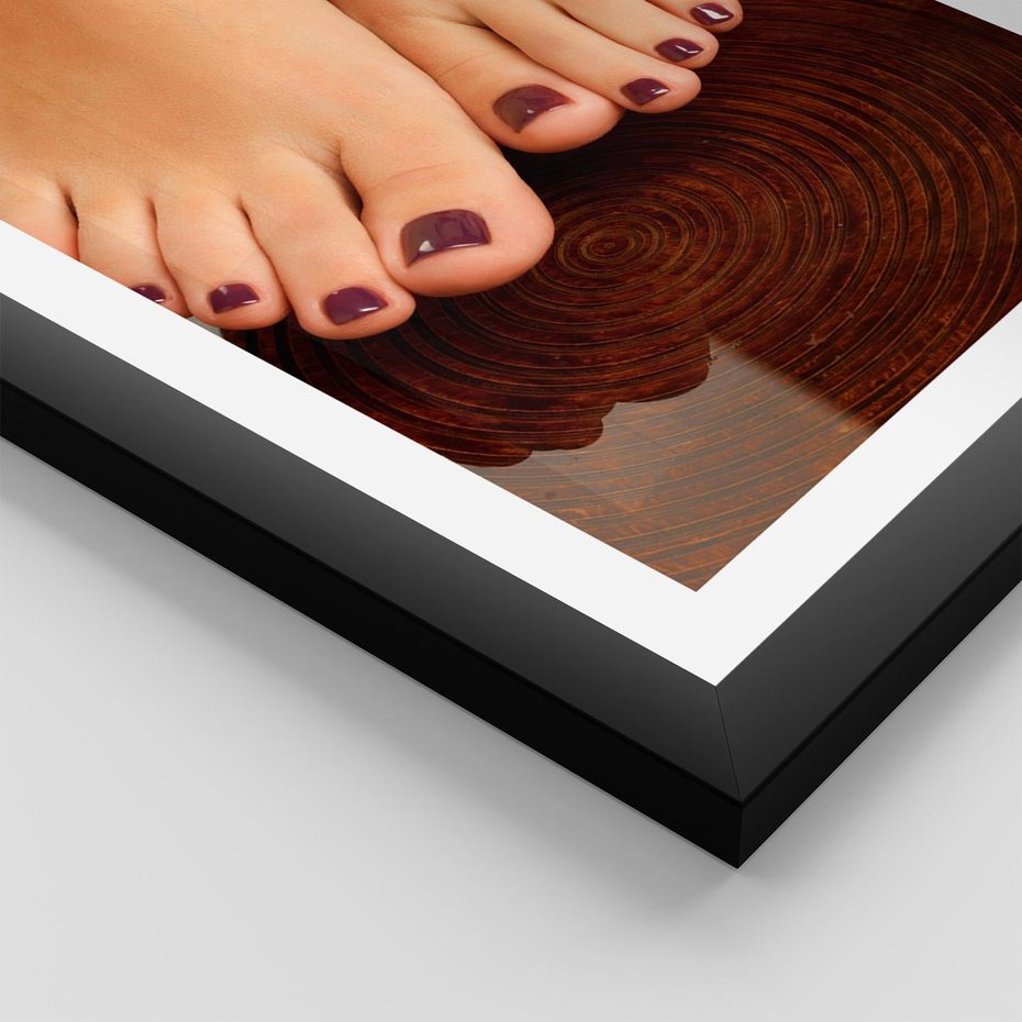 Plakat w ramie 40x50 - Manicure i Pedicure - manicure, pedicure - rama czarna
