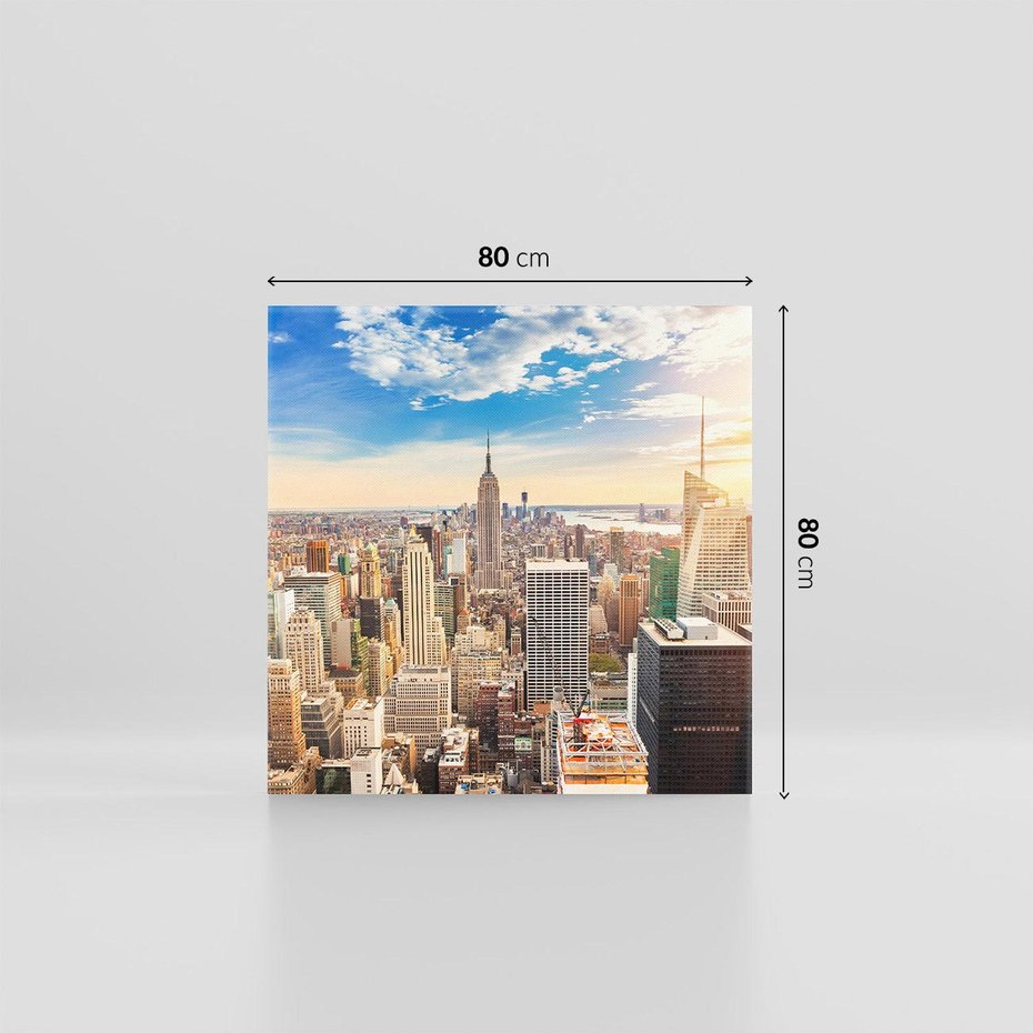 Obraz na płótnie 80x80 - Pulsujące Serce Nowego Jorku - Manhattan, Nowy Jork