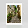 Plakat bez ramy 40x50 - Spacer po Złotej Alei - uliczka, perspektywa