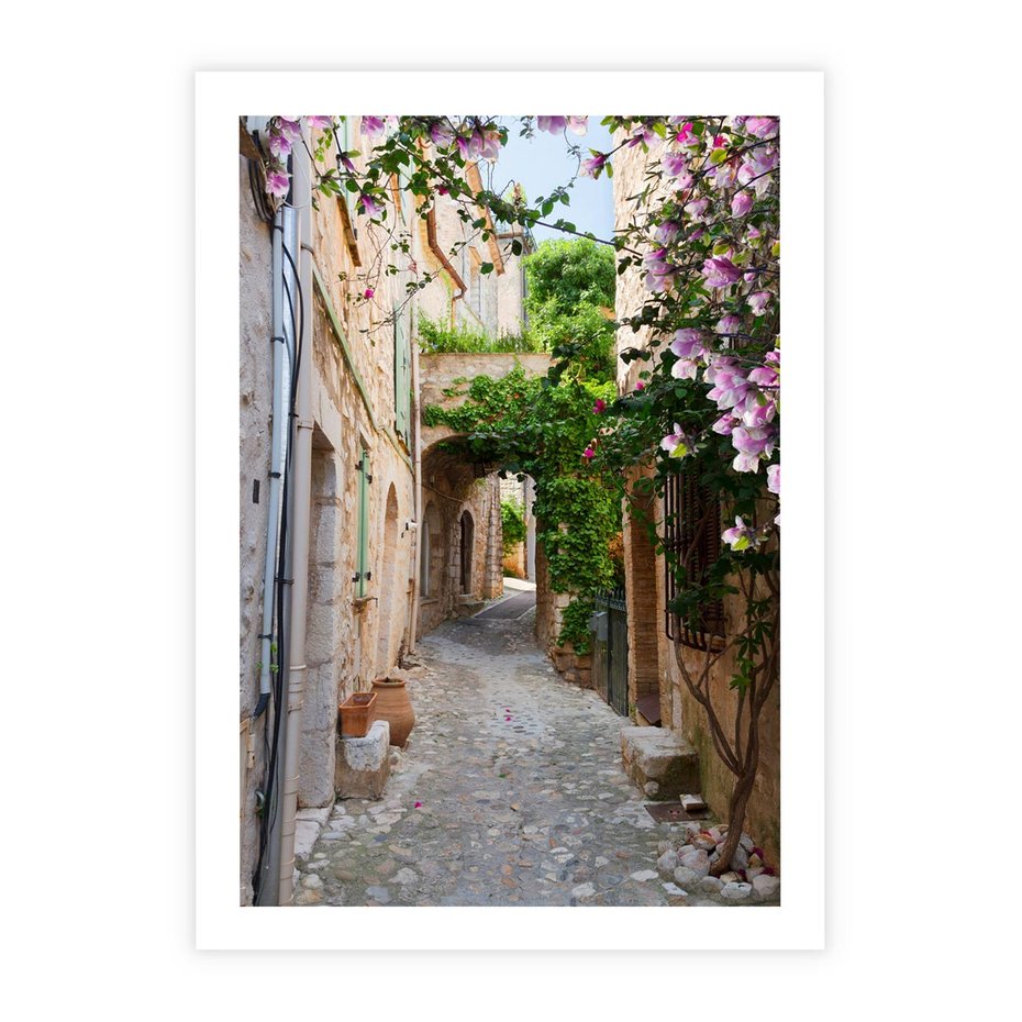 Plakat bez ramy 21x30 - Ścieżka W Nieskończoność - uliczka, perspektywa