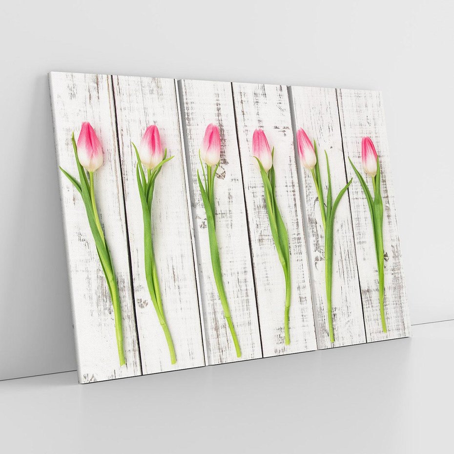 Obraz na płótnie 120x80 - Kwintesencja Piękna - kwiaty, tulipany