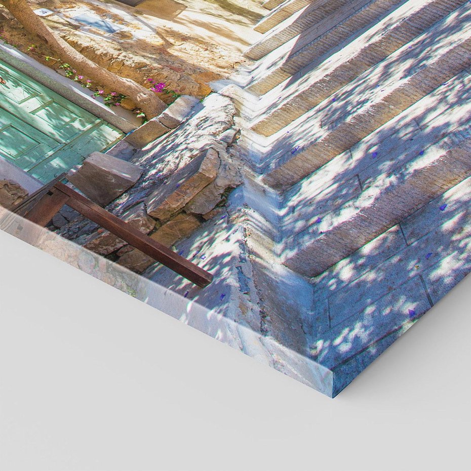 Obraz na płótnie 50x70 - Urok Zaklętej Przestrzeni - uliczka, perspektywa