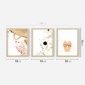 Zestaw obrazy w ramie 50x70 galeria - Moda, fashion, wakacje - rama drewno