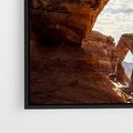 Obraz w ramie 70x50 - Magia pustynnego kanionu - pustynia, kanion - rama czarna