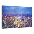 Obraz na płótnie 70x50 - Shanghai: Mocnowieżowce Azji - Shanghai, Chiny