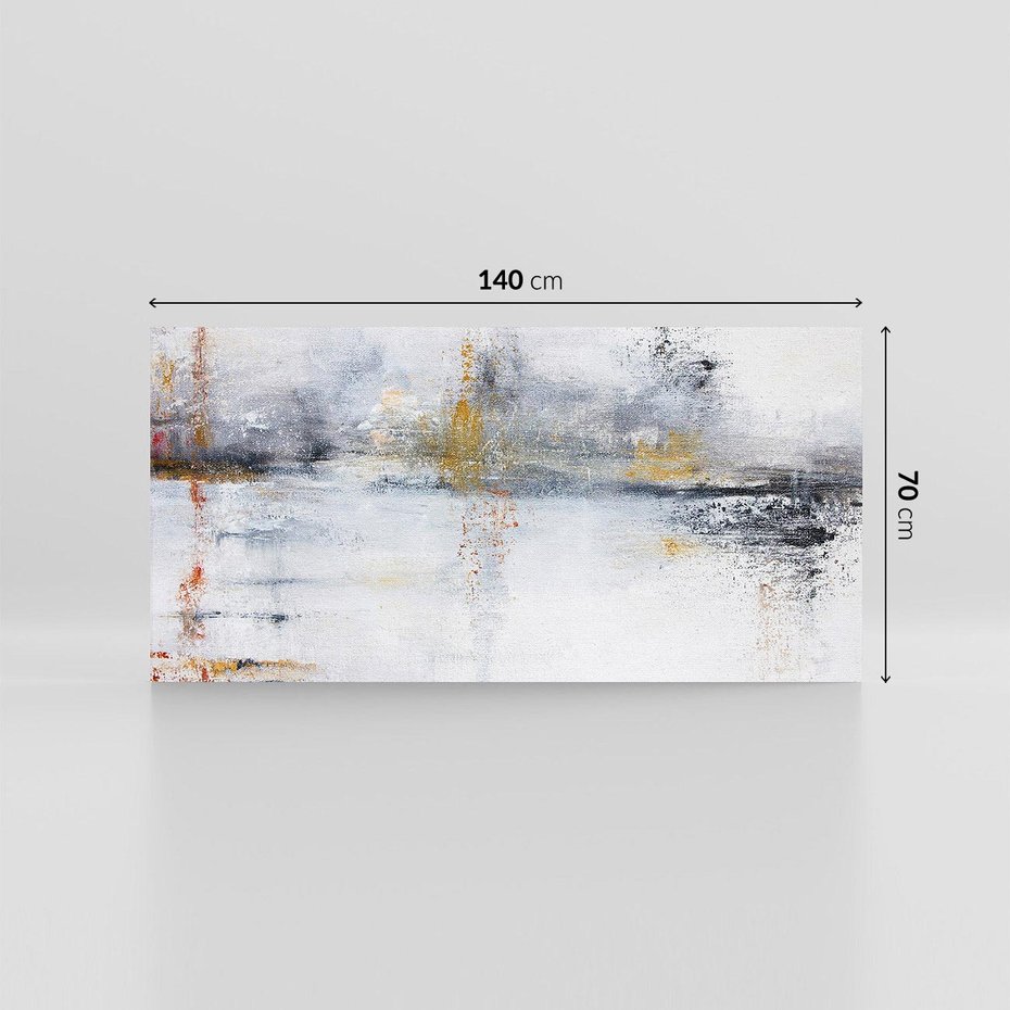 Obraz na płótnie 140x70 - Kontrastujące Chaosy - abstrakcja, kontrast