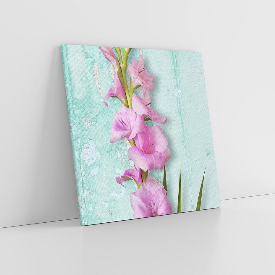 Obraz na płótnie 30x30 - Piękno w delikatności - kwiaty, różowe