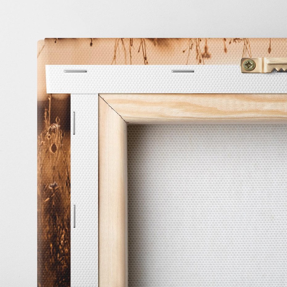 Obraz na płótnie 100x70 - Zachwyt zachodem słońca na łące - zachód, słońca