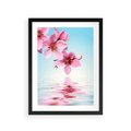 Plakat w ramie 30x40 - Magia kwitnącej wiśni - kwitnąca, wiśnia - rama czarna