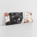 Obraz na płótnie 90x30 - Fotograficzna Przygoda Retro - aparat, retro