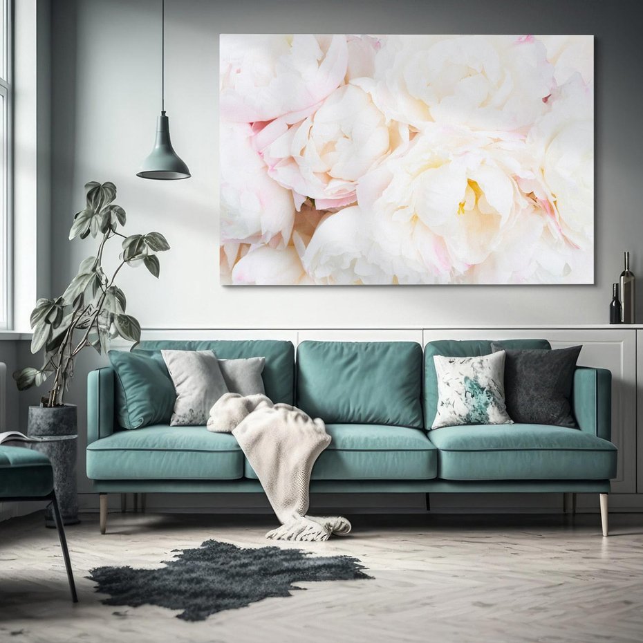 Obraz na płótnie 100x70 - natura w pełnym rozkwicie - kwiaty