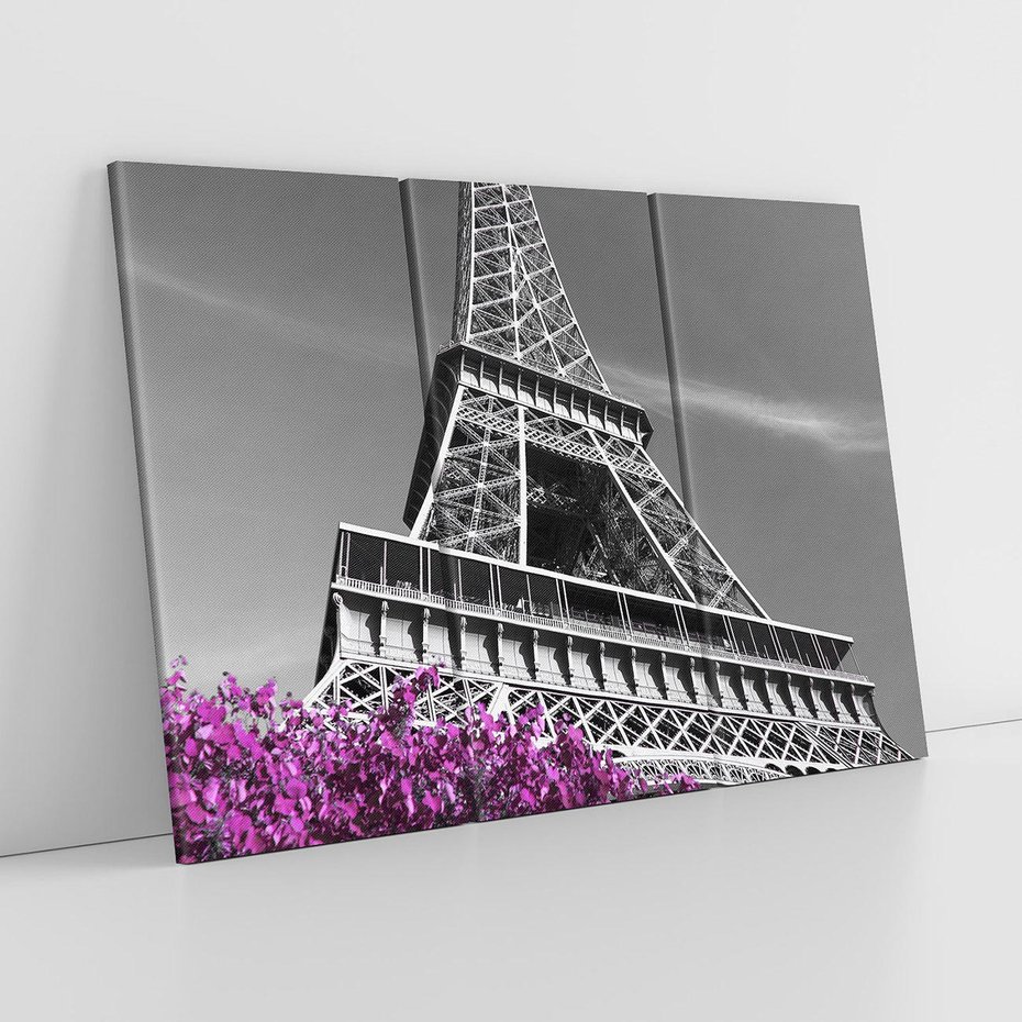 Obraz na płótnie 120x80 - Urok Eiffla w Paryżu - Eiffla, Paryż