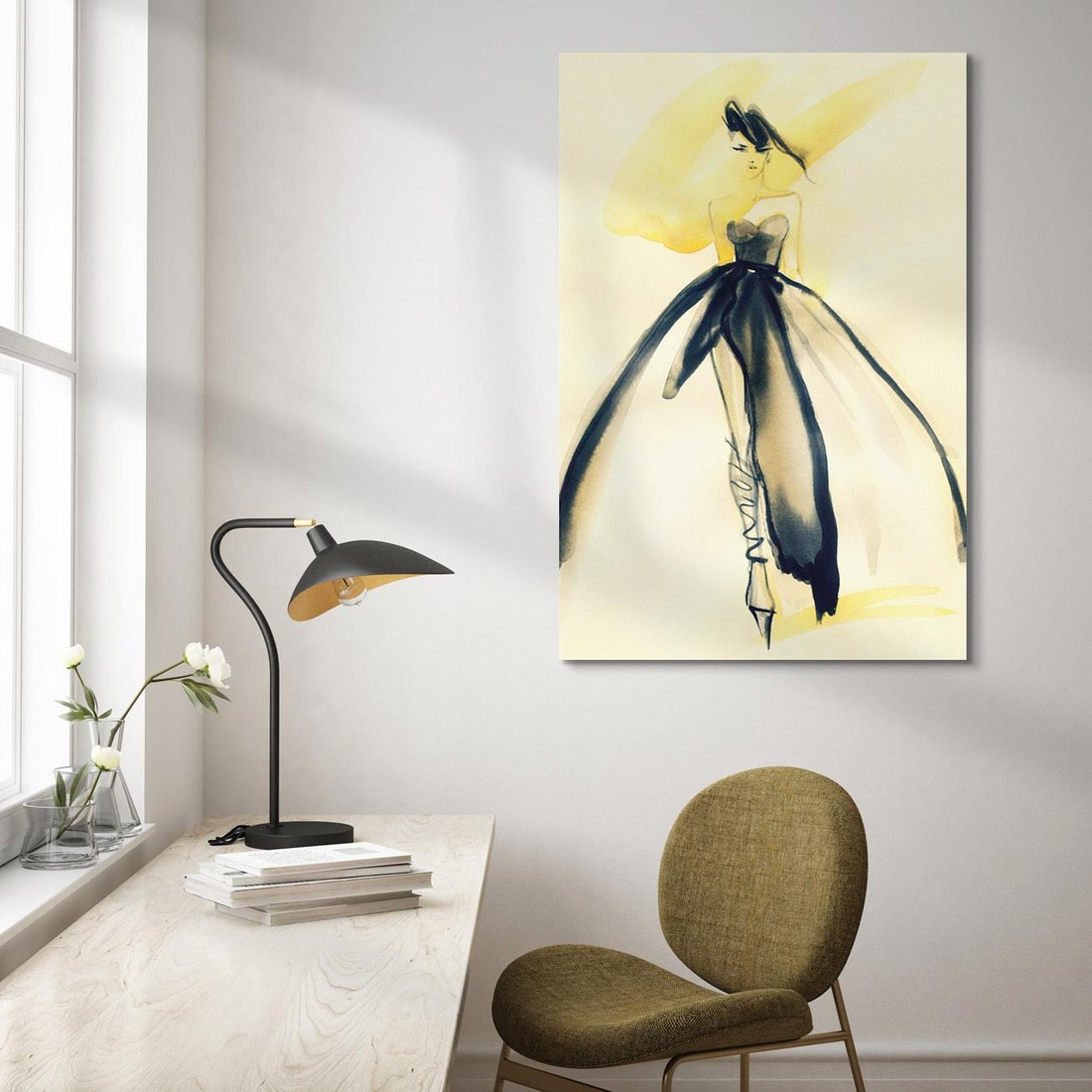 Obraz na płótnie 50x70 - Ekspresja Wyrazu - abstrakcja, kobieta