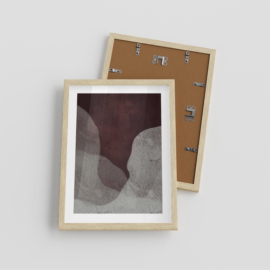 Plakat w ramie 30x40 - Zaklęte Zaburzenia - mroczny plakat, nowoczesne wnętrza - rama drewno