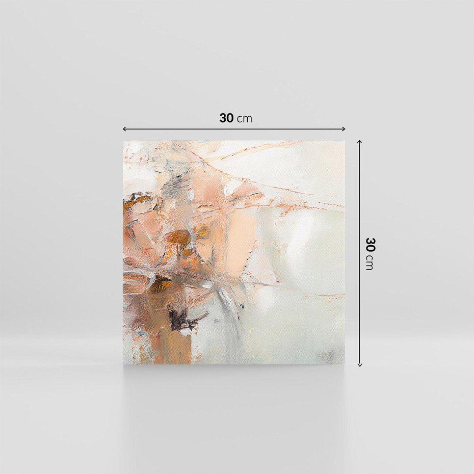 Obraz na płótnie 30x30 - Taniec księżycowego pyłu - abstrakcja, tekstury farb