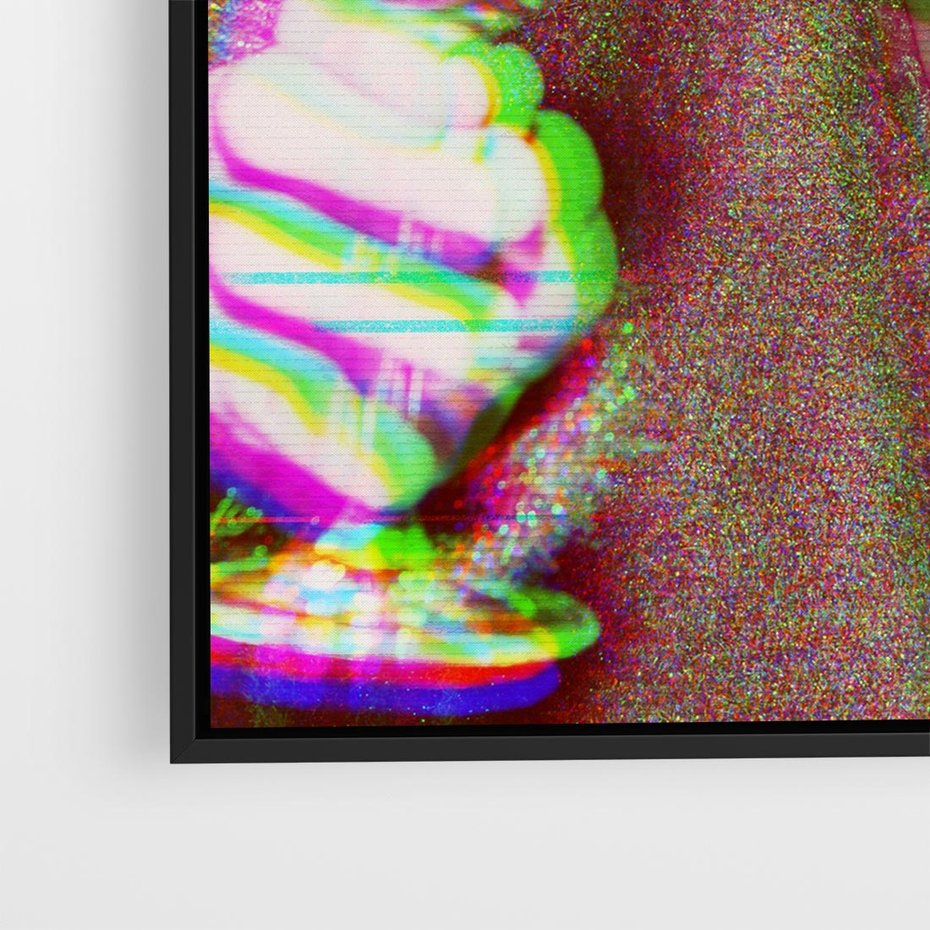 Obraz w ramie 50x50 - Zakochani na Kliszy - zdjecie, stara prześwietlona klisza - rama czarna