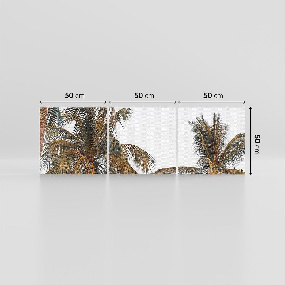 Obraz na płótnie 150x50 - Palmy - tęsknota za Hawajami - palmy, Hawaje