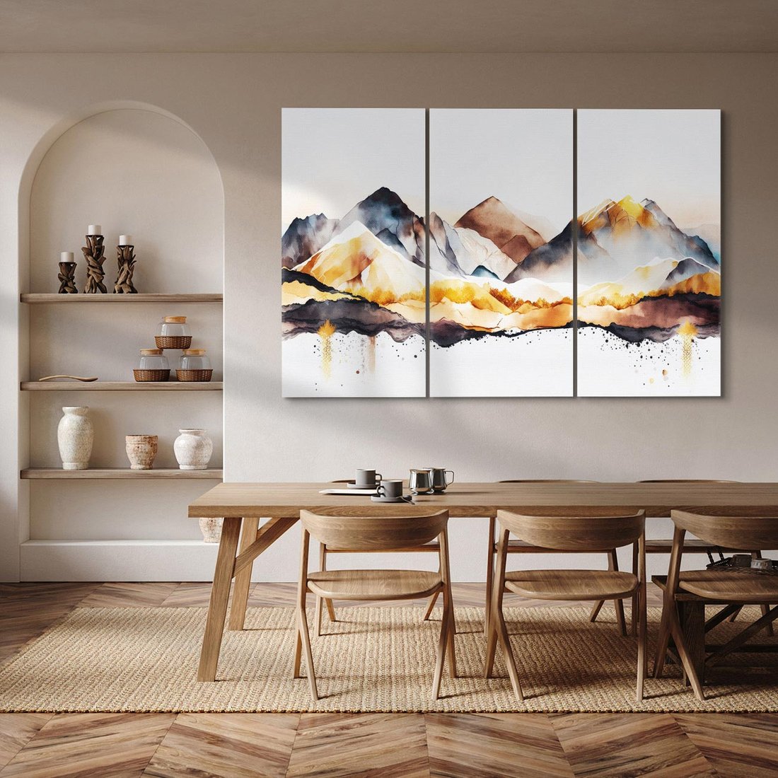 Obraz na płótnie 120x80 - Górska Grafika - góry, krajobraz