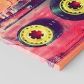 Obraz na płótnie 120x80 - Kaseta - Muzyka Retro - kaseta, muzyka
