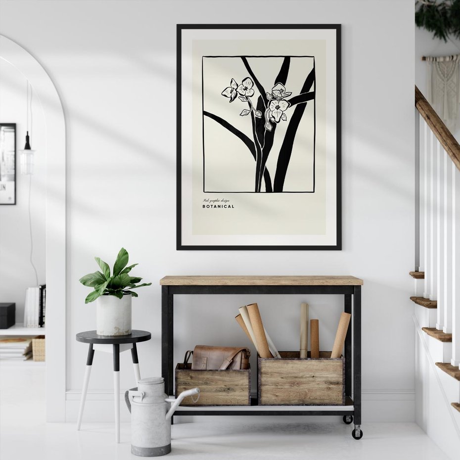 Plakat bez ramy 30x40 - Symfonia kwiatowej ekspresji - kwiat, grafika