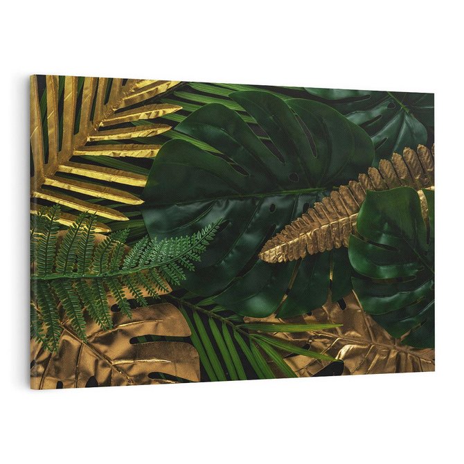 Obraz na płótnie 100x70 - Monstera Liście Kwiat - monstera, liście