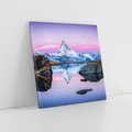 Obraz na płótnie 40x40 - Wielkość górskiego krajobrazu - lodowiec, góry