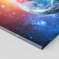 Obraz na płótnie 120x80 - Planeta w nieskończoności - ziemia, kosmos