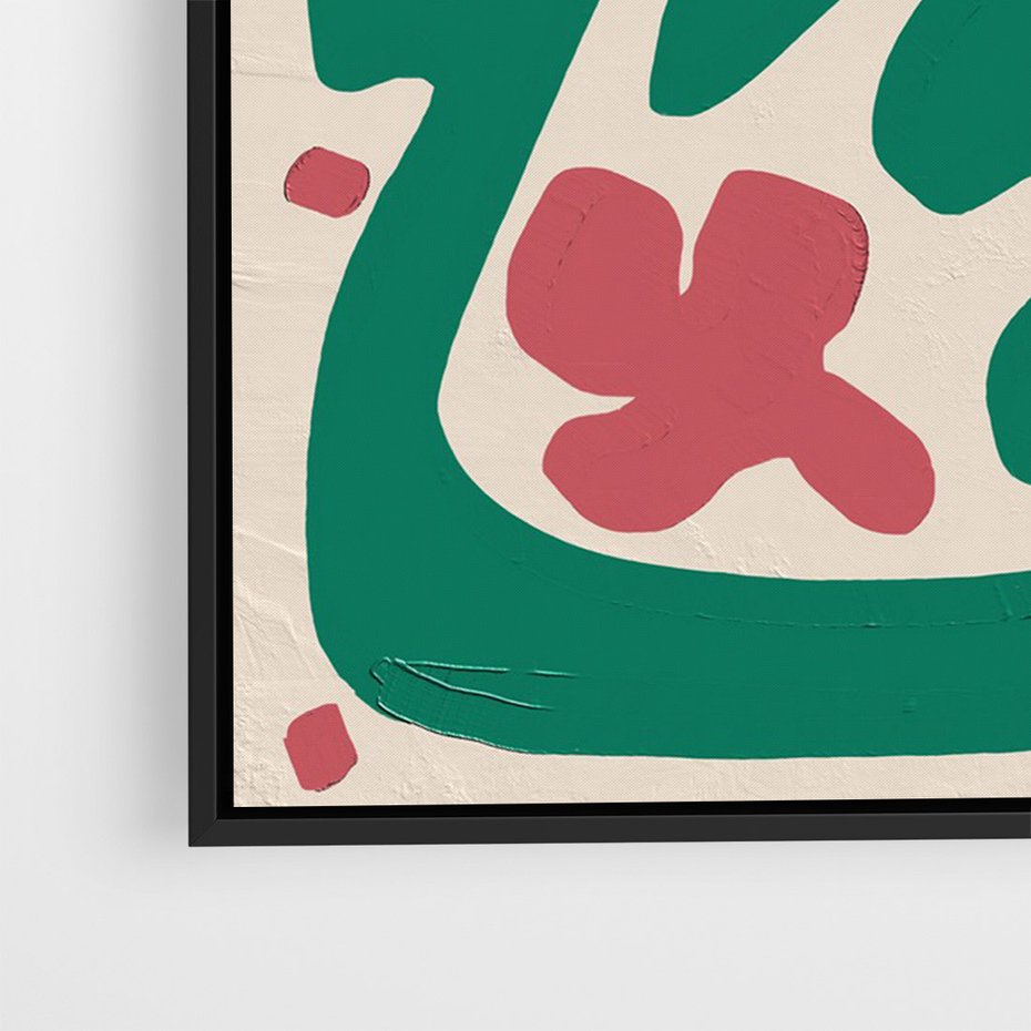 Obraz w ramie 70x100 - Boho Widoki - abstrakcyjny obraz, plakat - rama czarna