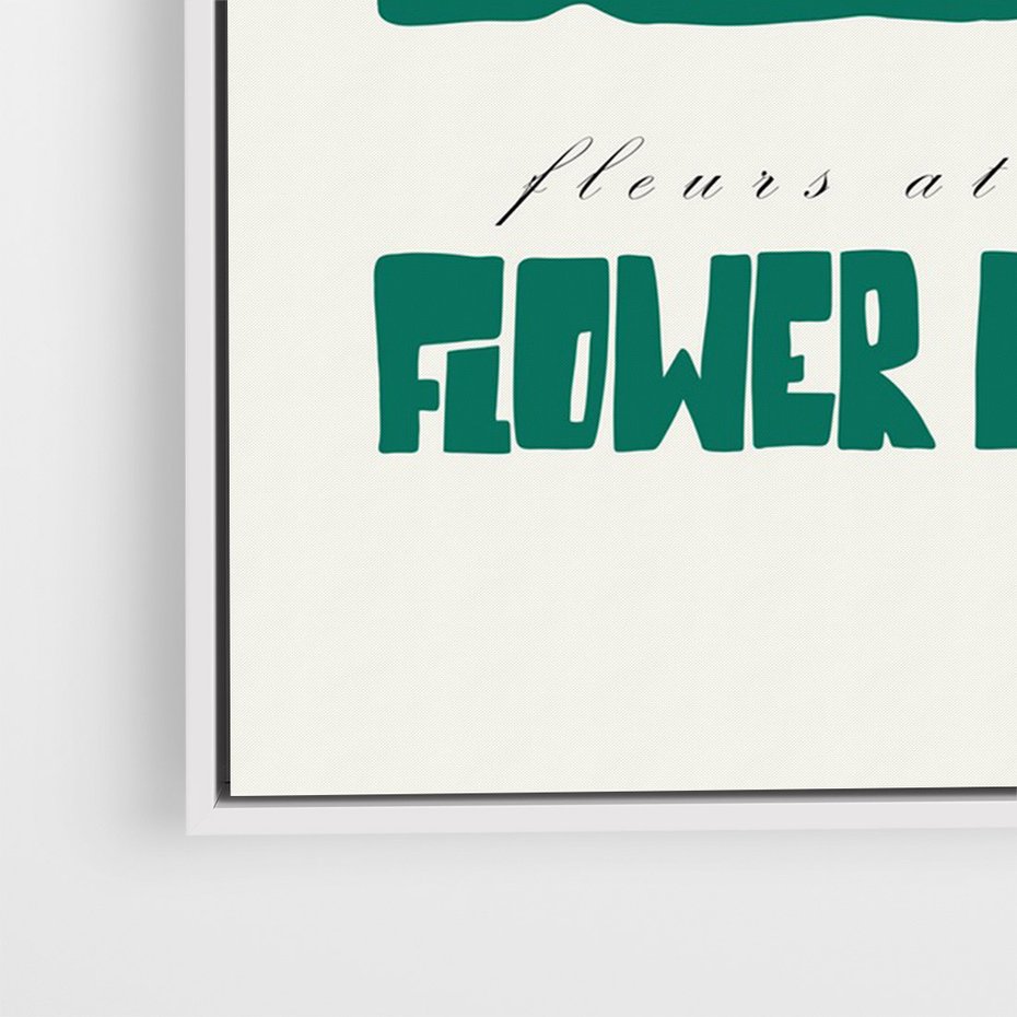 Obraz w ramie 70x100 - Retro Inspiracja - minimalistyczna kwiatowa kompozycja, pastelowe kolory - rama biała