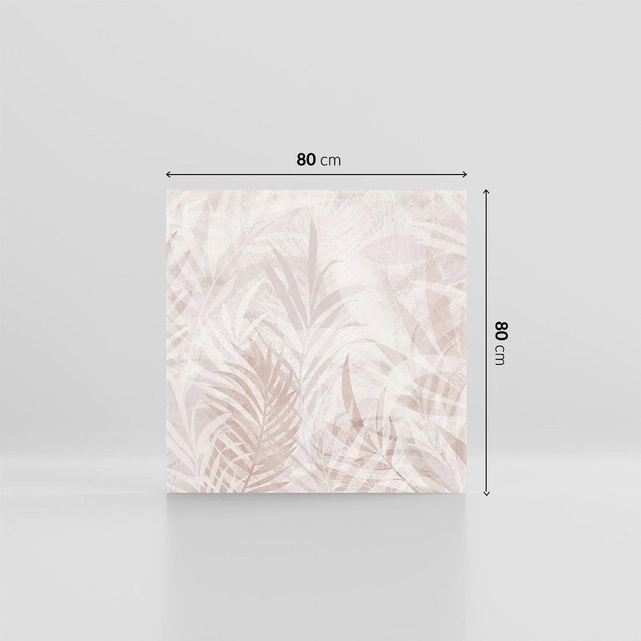 Obraz na płótnie 80x80 - Pejzaż zaklętych uczuć - monochromatyczne, w odcieniach beżu