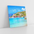 Obraz na płótnie 60x60 - Urok greckich wysp nad morzem - Grecja, morze